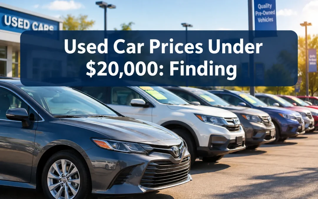 Used Cars Under 20000: Finding Affordable Options in 2026