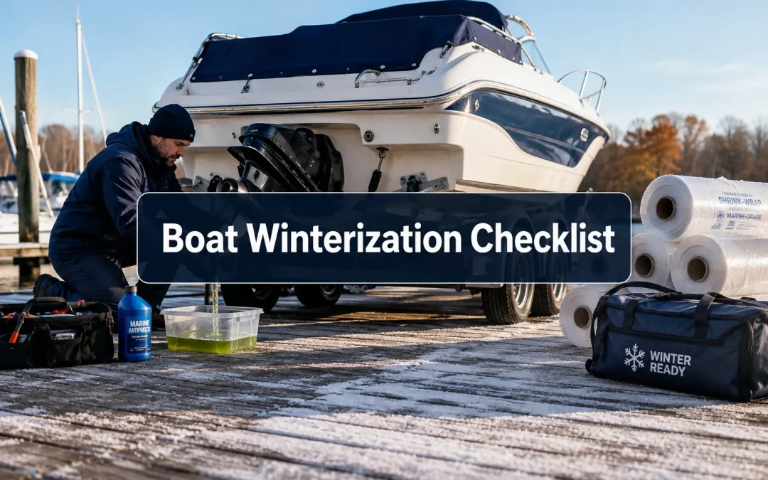 Boat Winterization Checklist: Engine, Fuel System, Batteries, Plumbing, and Trailer Storage