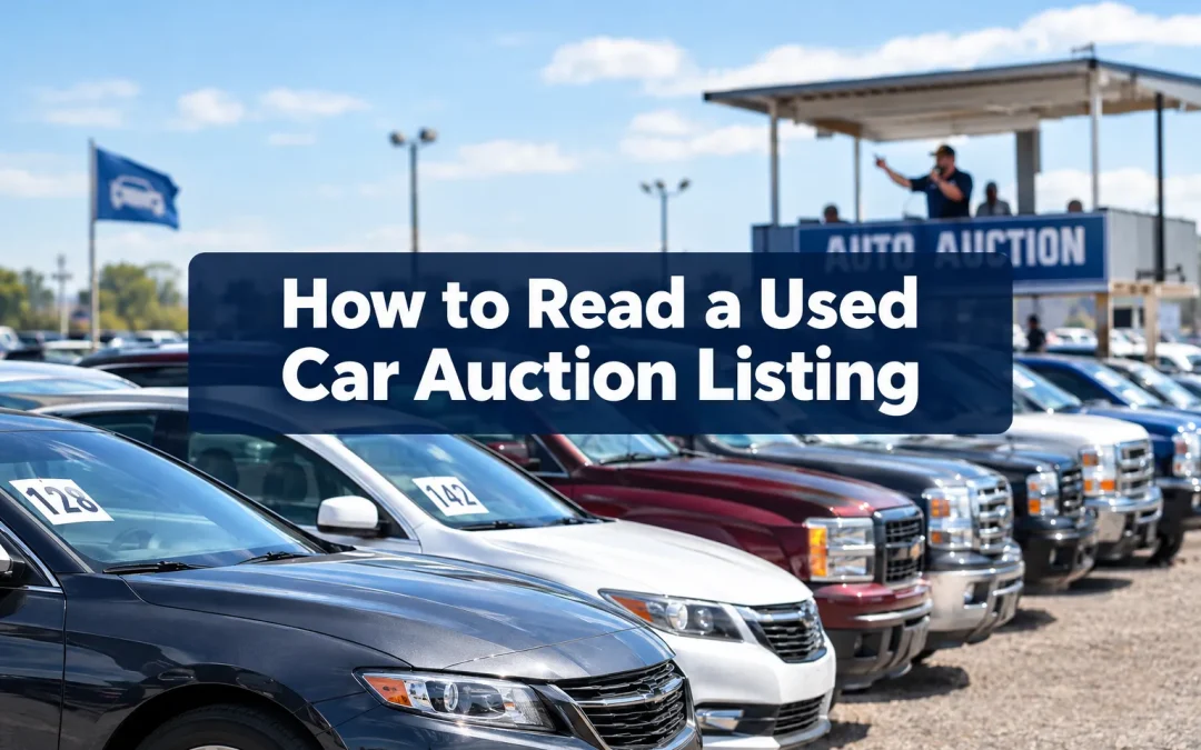 How to Read a Used Car Auction Listing: Title Brands, Condition Reports, Fees, and Red Flags
