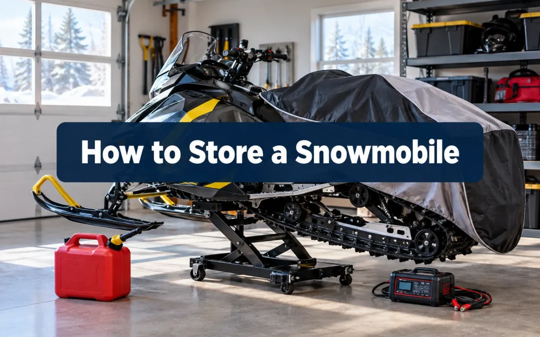 How to Store a Snowmobile in the Off-Season: Fuel Stabilizer, Battery Care, Track Lift, and Covering