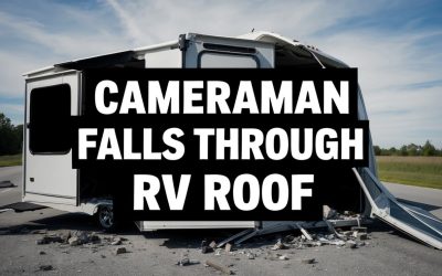 Cameraman Falls Through RV Roof While Filming Eagles Legend Jason Kelce at Tailgate Party