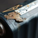 Corroded LiFePo4 battery showing signs of failure.