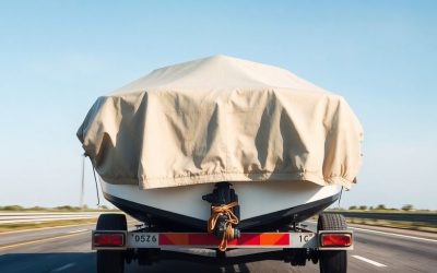 Should You Trailer With Your Boat Cover On?