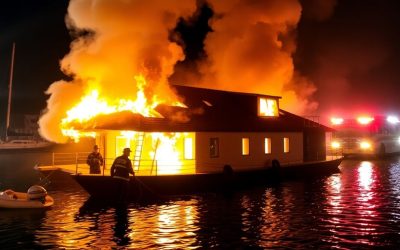 Residential Boat Fire Hospitalizes Nine, Including Baby, in Wiltshire