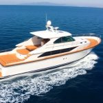 Grand Banks fishing boat cruising ocean