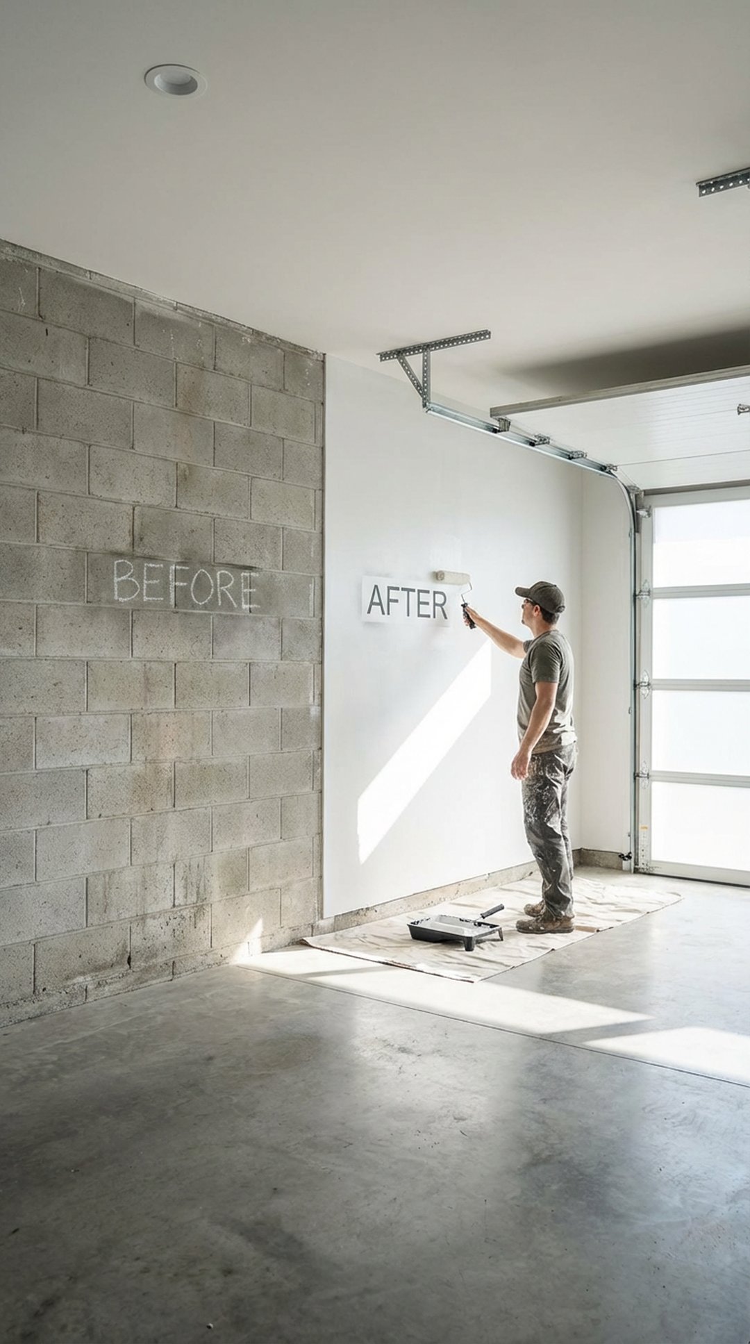 Fresh Paint on Walls and Ceiling