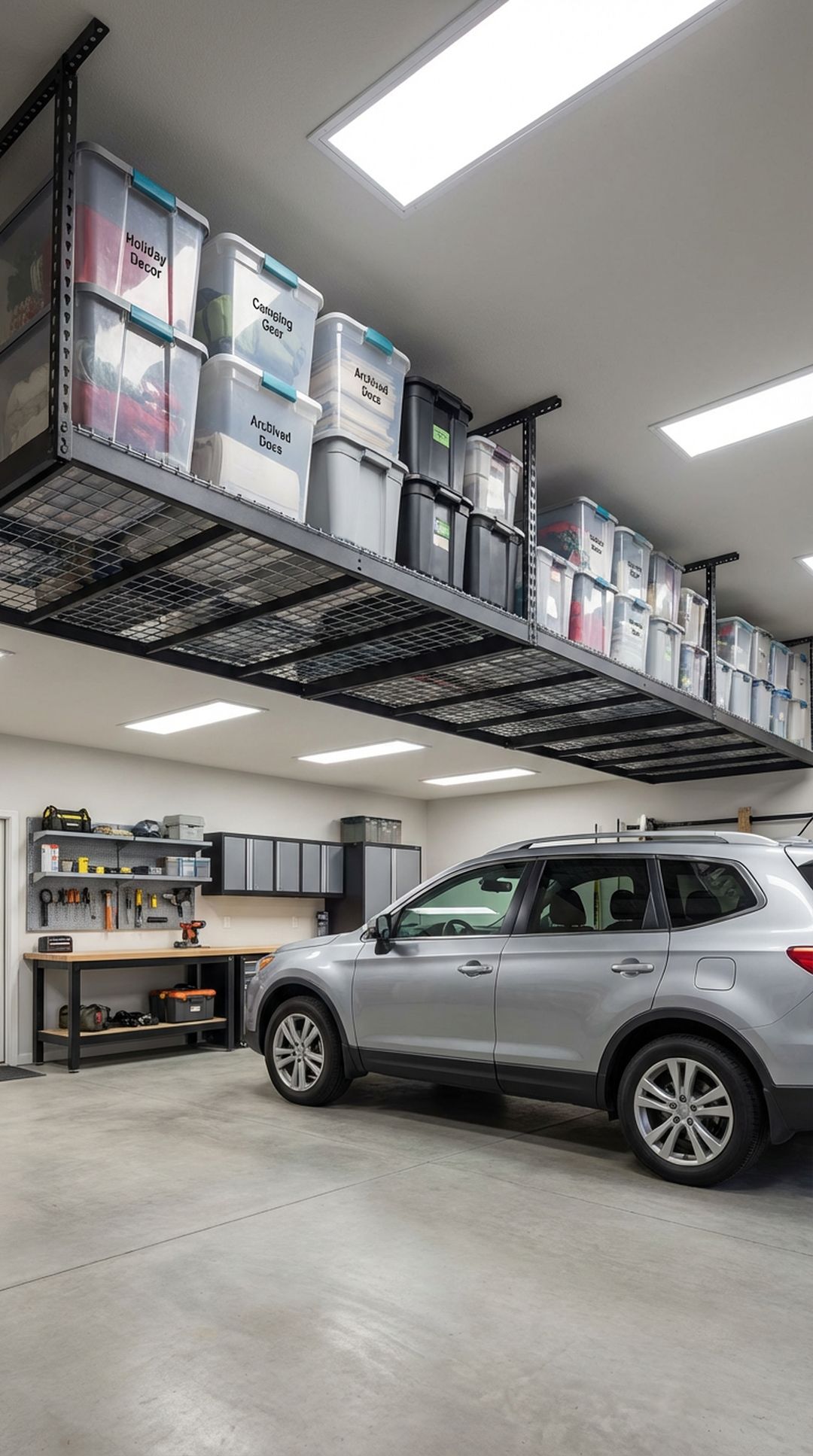 Overhead Ceiling Storage Racks