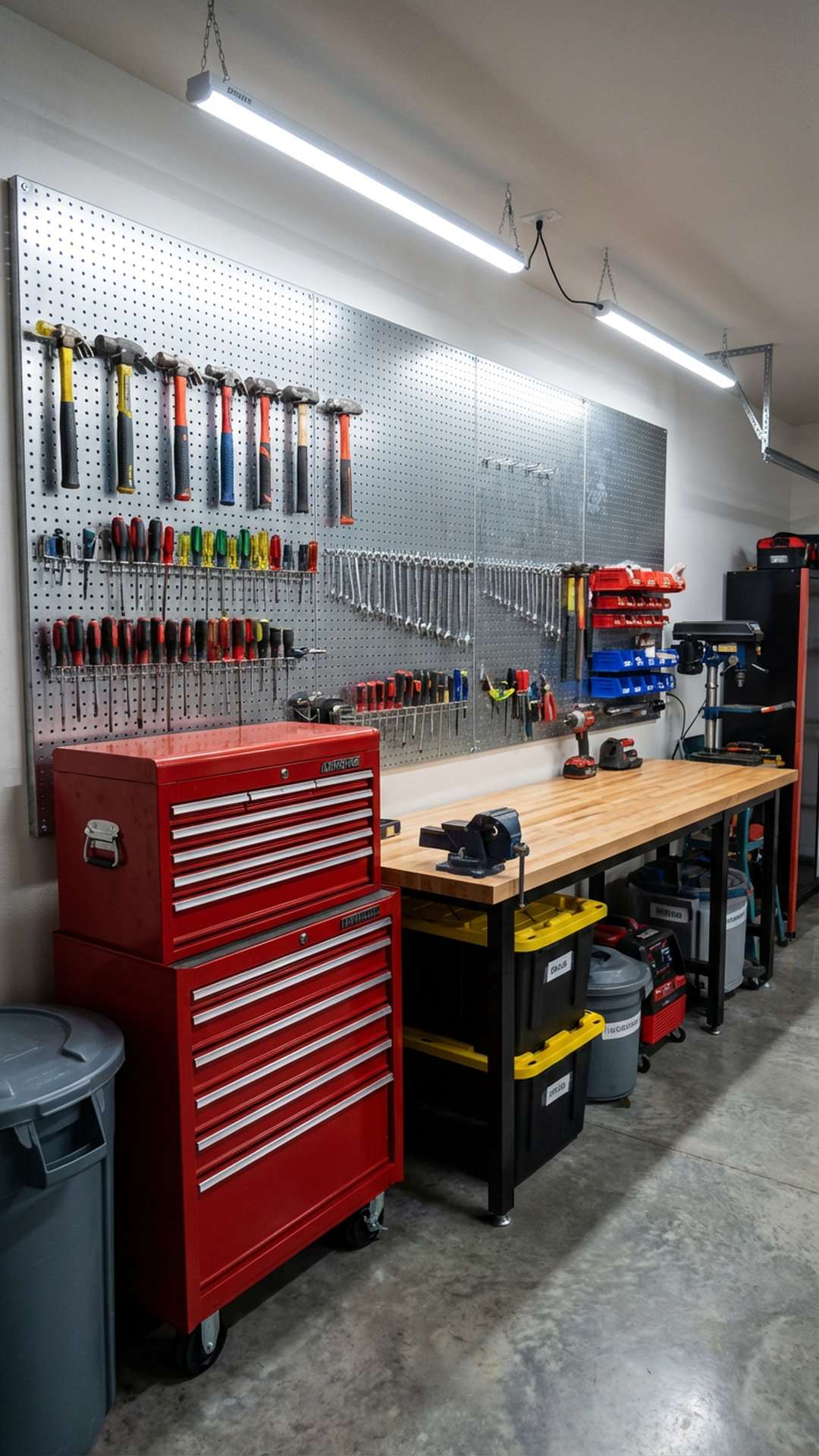 Classic Pegboard Tool Wall