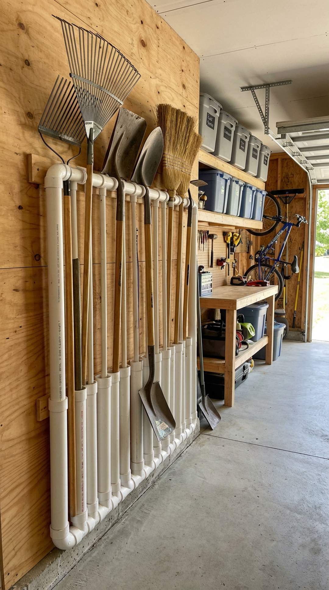 PVC Pipe Tool Organizer