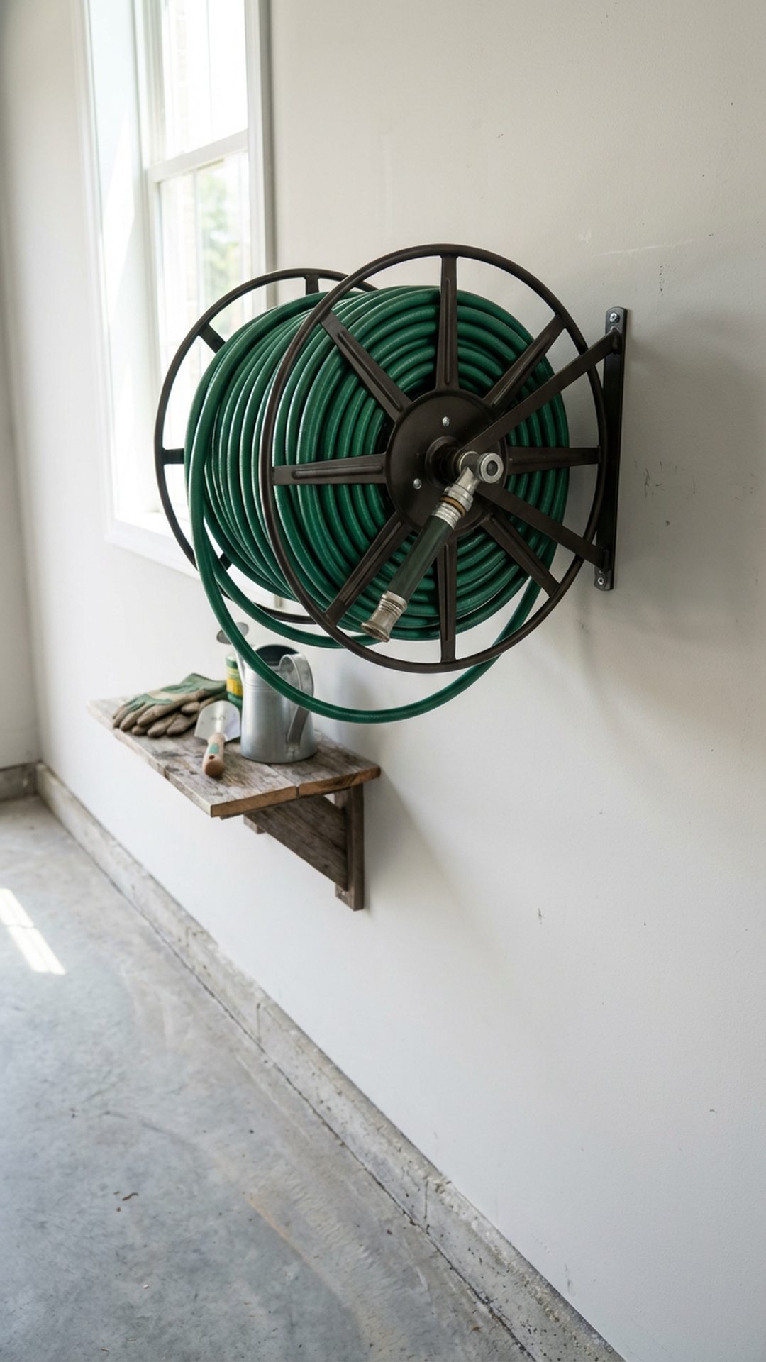 Wall-Mounted Hose Reel
