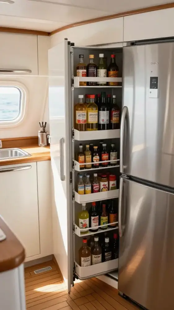 Sliding Pantry Racks for Narrow Spaces