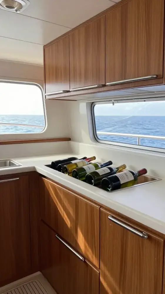 Built-in Wine and Bottle Racks