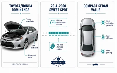 The 15 Most Reliable Cheap Cars Under $15,000 in 2026: Complete Buyer’s Guide