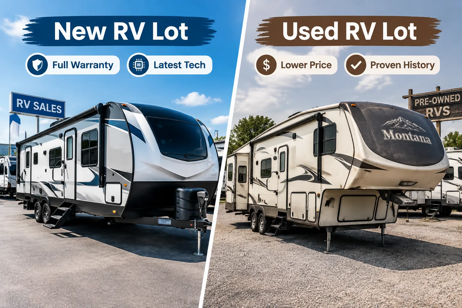 New vs. Used RVs Recreational Vehicles: Which Path Fits Your Budget