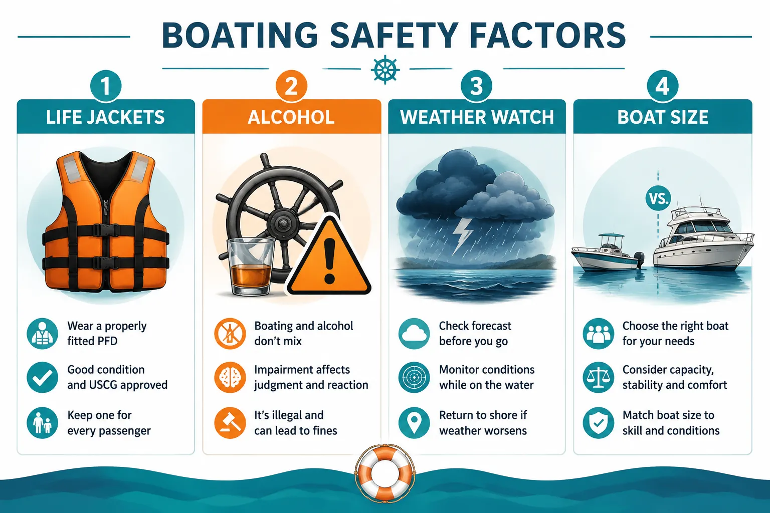 The Common Threads: Life Jackets, Alcohol, and Weather