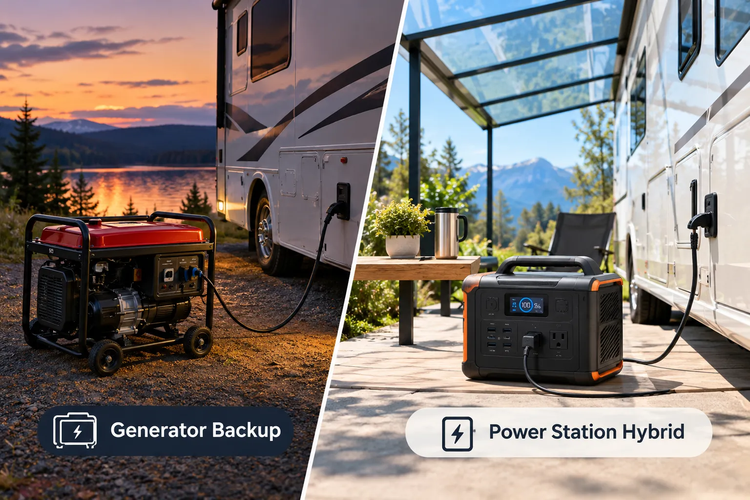 Generator and Power Station Backup: The Hybrid Shift