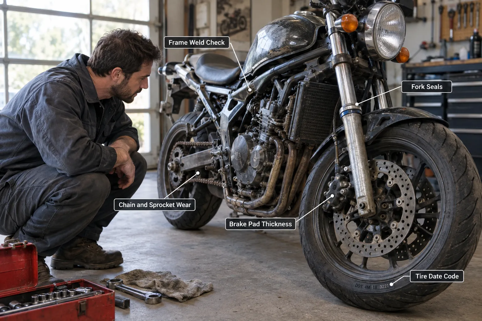 How to Inspect a Used Motorcycle From a Private Seller Before You Buy