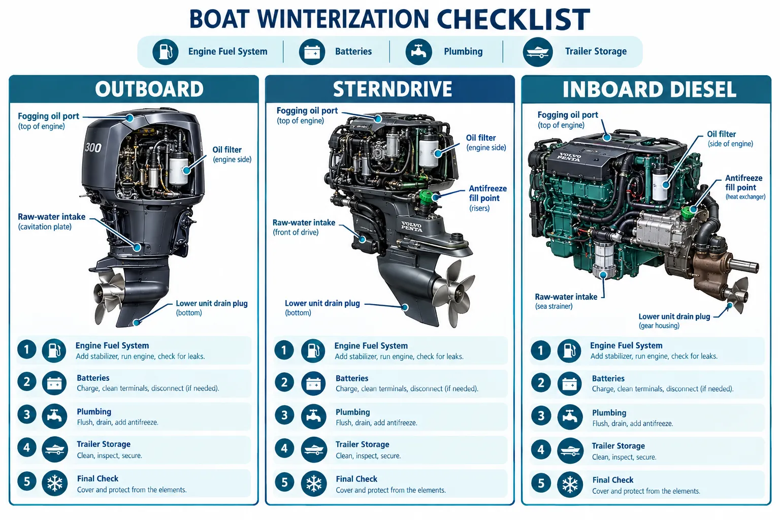 Why a Full Boat Winterization Checklist Matters More Than a Quick Rinse
